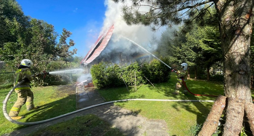 Lachowice: Pożar na osiedlu Bogacze