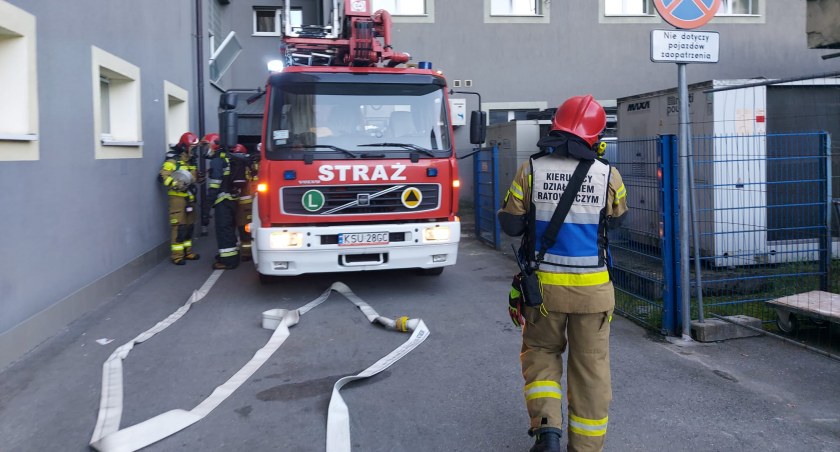 Pożar w wentylatorowi bloku diagnostycznego suskiego szpitala! Na szczęście to tylko ćwiczenia 