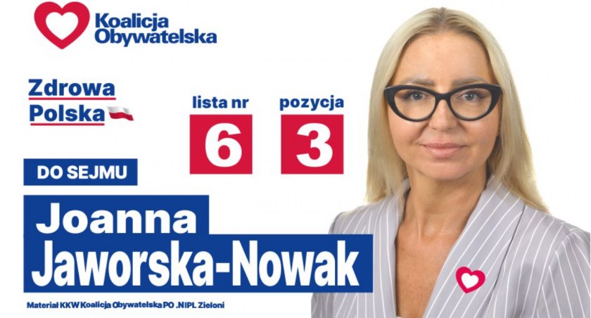 Joanna Jaworska-Nowak: Twój Kandydat Koalicji Obywatelskiej – Lista 6, Pozycja 3