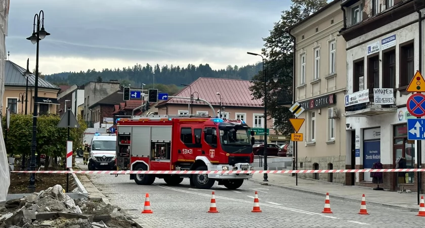Duży wyciek gazu na suskim rynku 