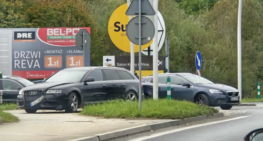 Sucha Beskidzka: Wypadek na newralgicznym skrzyżowaniu 