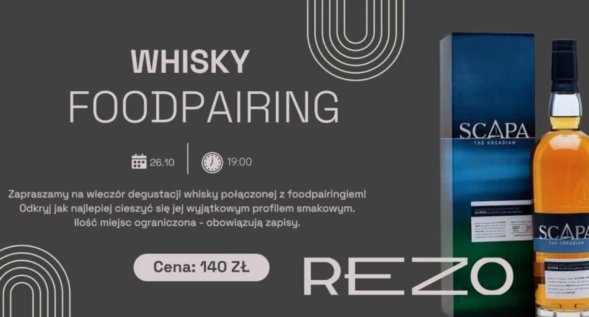 WHISKY&FOODPAIRING w ten czwartek w REZO
