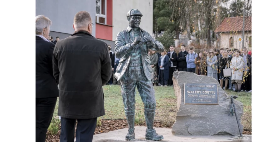 Sucha Beskidzka: Odsłonięcie pomnika Walerego Goetla - honor dla patrona i naukowca
