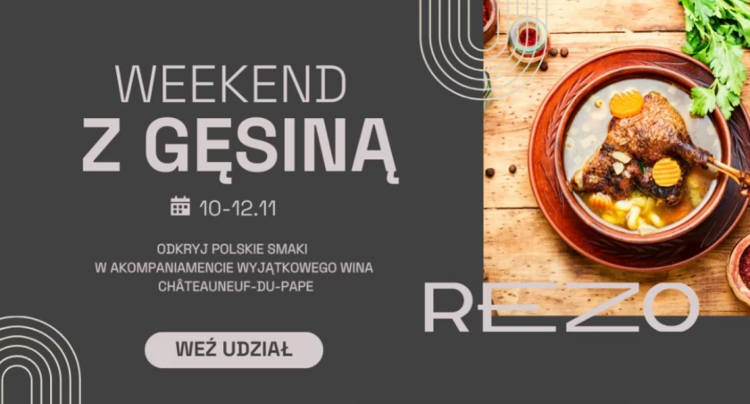 Weekend z gęsiną i doskonałym winem Châteauneuf-du-Pape w REZO RESTO & BAR
