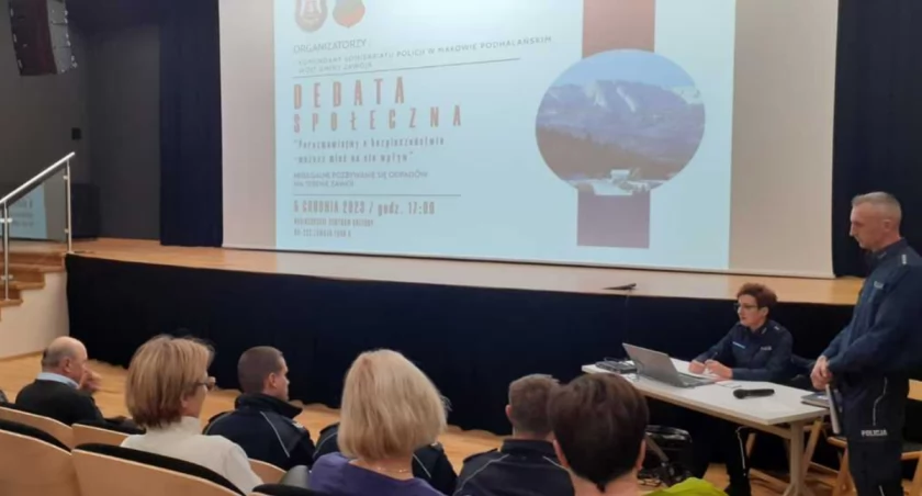 Debata społeczna w Jordanowie: Mieszkańcy dyskutują o bezpieczeństwie drogowym