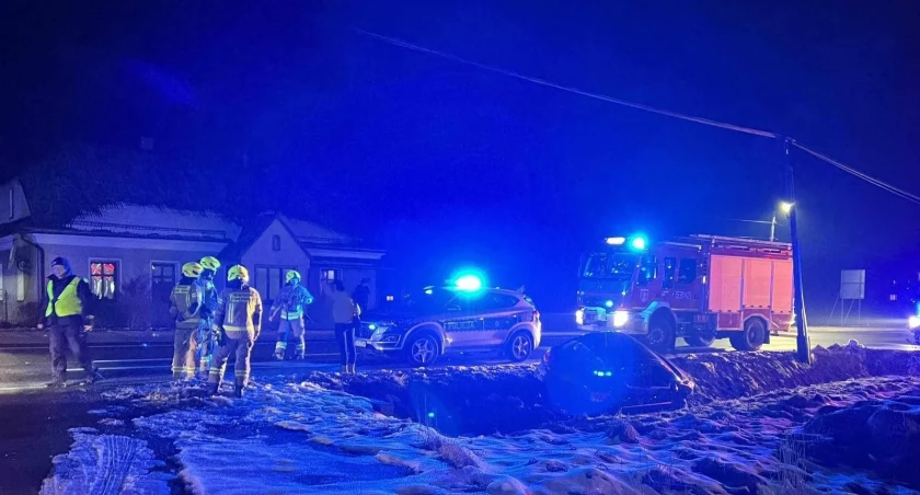 Niebezpieczne zdarzenie na drodze krajowej w Białce