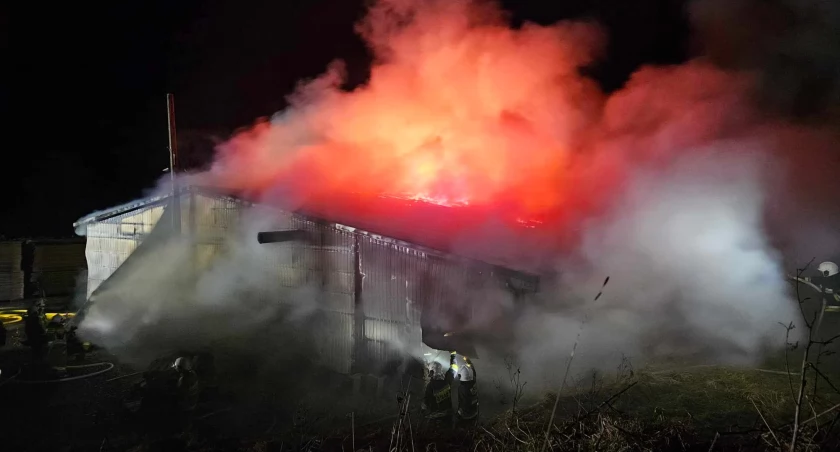 Pożar w zakładzie stolarskim w Zawoi Dolnej (Aktualizacja)
