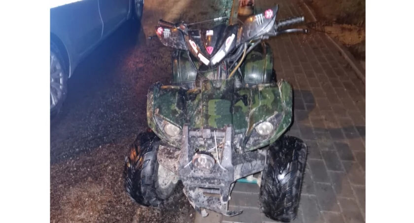 Zatrzymanie nietrzeźwego kierowcy Quada w Jordanowie