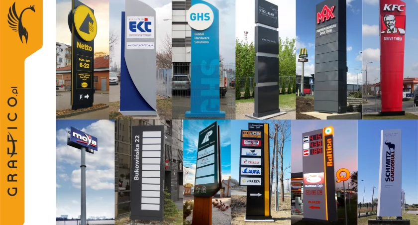 Jakie są rodzaje pylonów reklamowych?