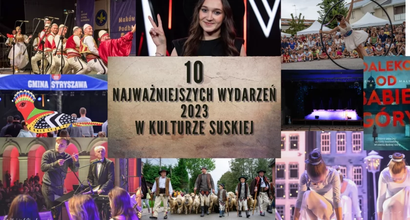 10 najważniejszych wydarzeń 2023 roku w kulturze suskiej [ZAGŁOSUJ]