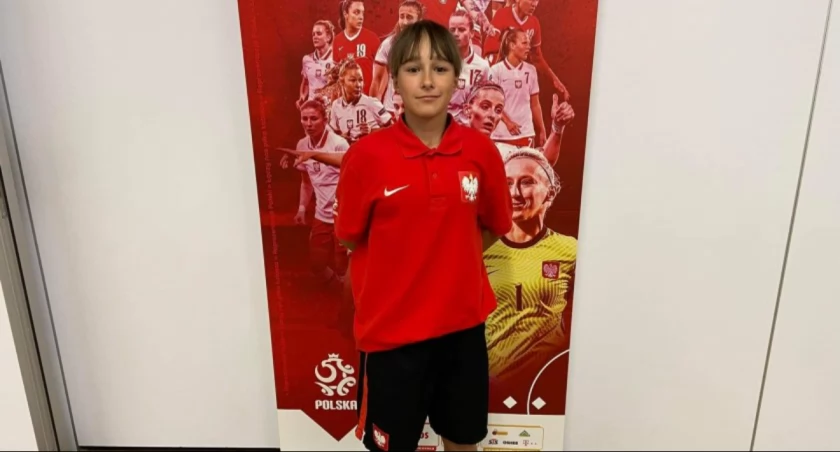 Nicola Madejczyk strzela gola dla pierwszego zespołu Rekordu Bielsko-Biała