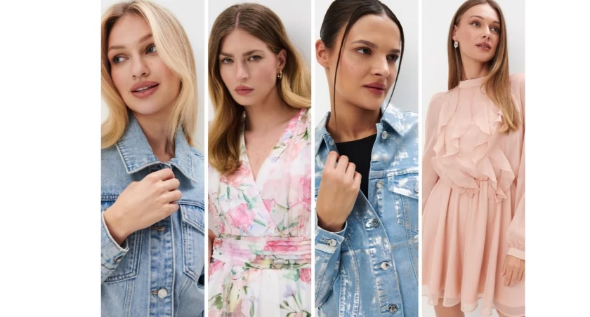 Trendy wiosna lato 2024 - denim, kwiaty & peach fuzz