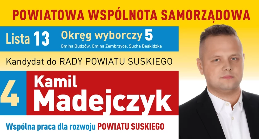Kamil Madejczyk: Nowa siła na rzecz rozwoju Powiatu Suskiego