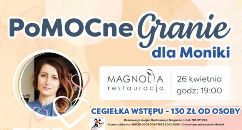 Zaproszenie na Koncert Charytatywny „PoMOcne Granie dla Moniki”