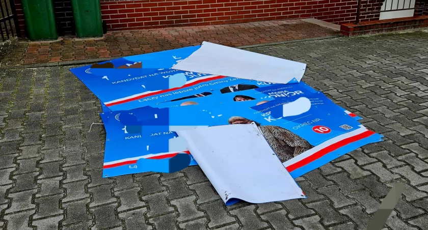 41-latek sprawcą kradzieży banerów wyborczych