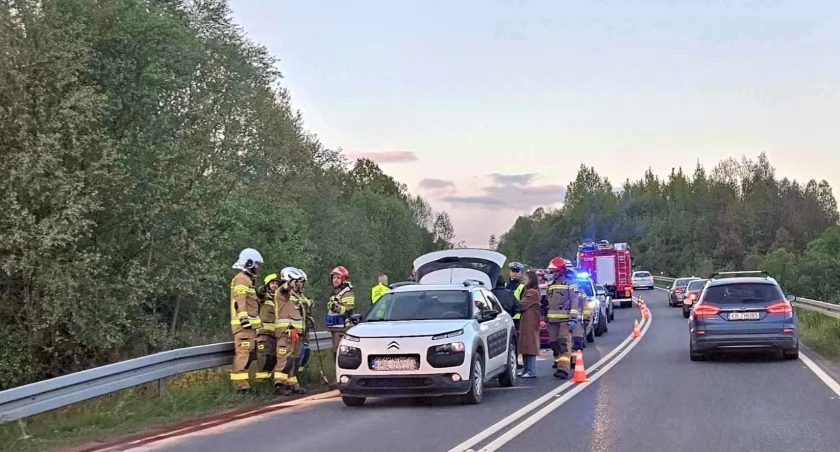 Kolizja na obwodnicy Zembrzyc