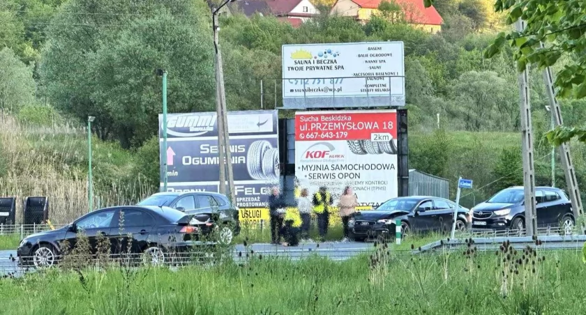 Sucha Beskidzka: Nie zdołał skręcić w lewo