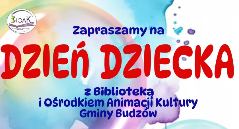 Dzień Dziecka z Biblioteką i Ośrodkiem Animacji Kultury Gminy Budzów