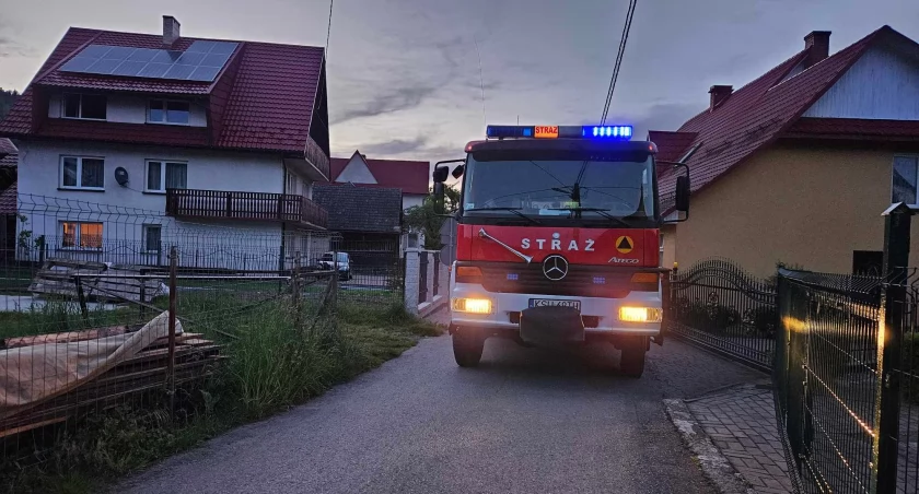 Skawica: Pożar poddasza w budynku mieszkalnym 