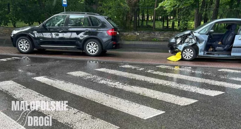 Sucha Beskidzka: Kolizja na ulicy Zamkowej 