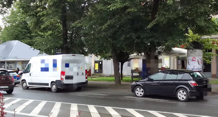 Najechanie w centrum Suchej Beskidzkiej 