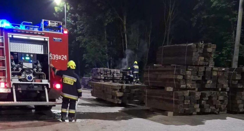 Pożar na stacji kolejowej w Osielcu. To było podpalenie?