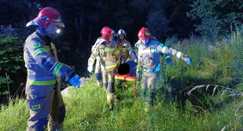 Poważny wypadek motocyklisty na Błądzonce