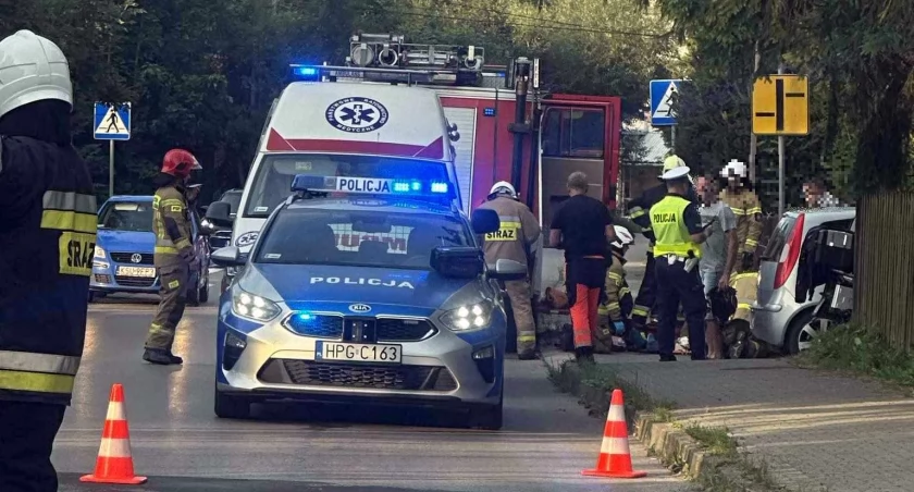 Wypadek w centrum Lachowic