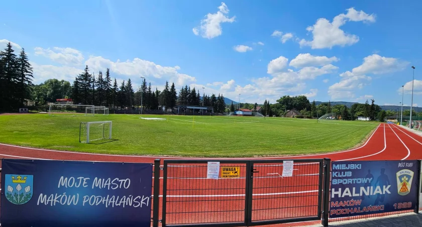 Prace remontowe na stadionie Halniaka