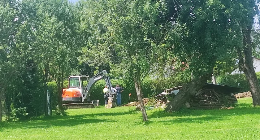 Uszkodzony gazociąg w Wysokiej 