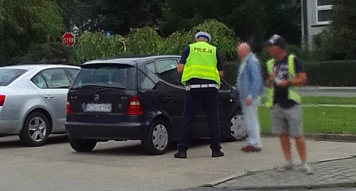 Kolizja seniorów na skrzyżowaniu 