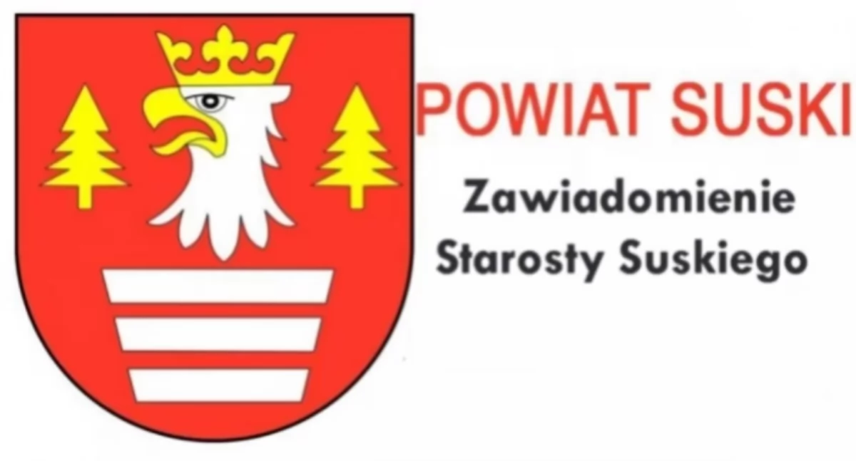 Zawiadomienie Starosty Suskiego