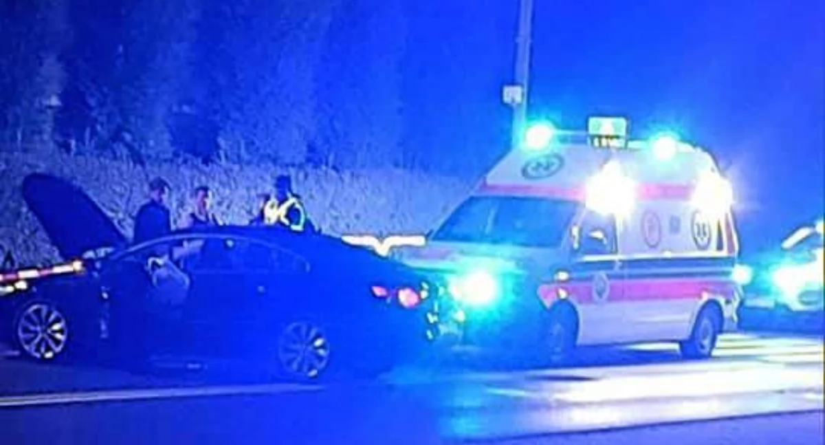 Chwila grozy w Zawoi. Volkswagen poza drogą 