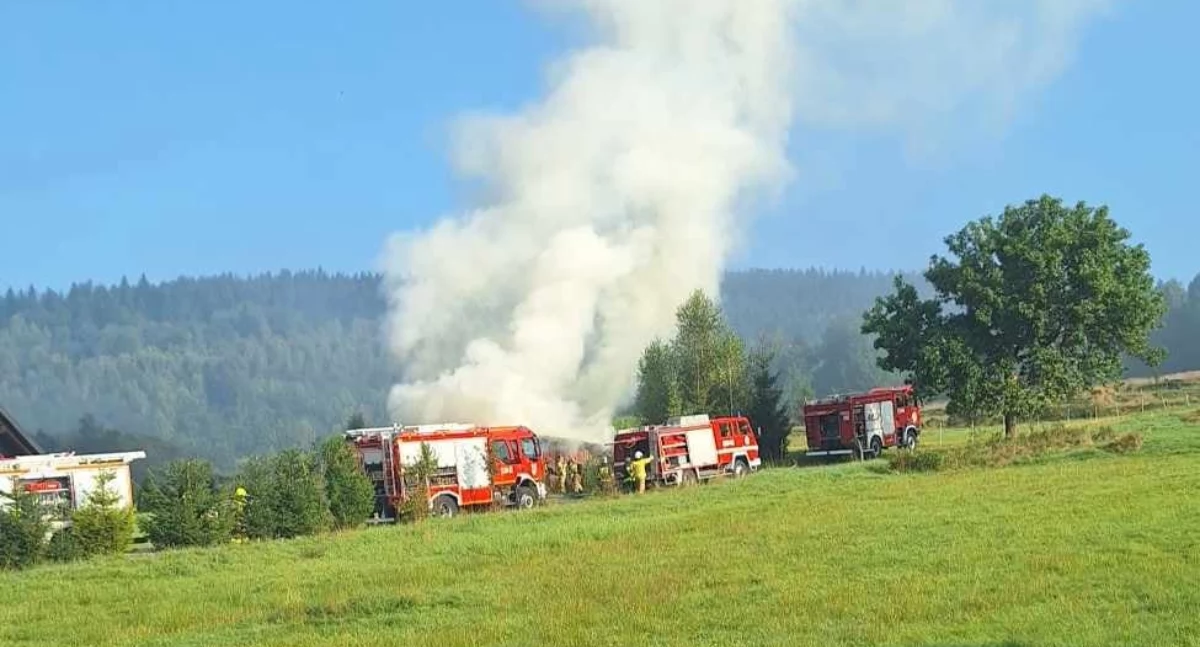 Pożar garażu w Kukowie (Aktualizacja)