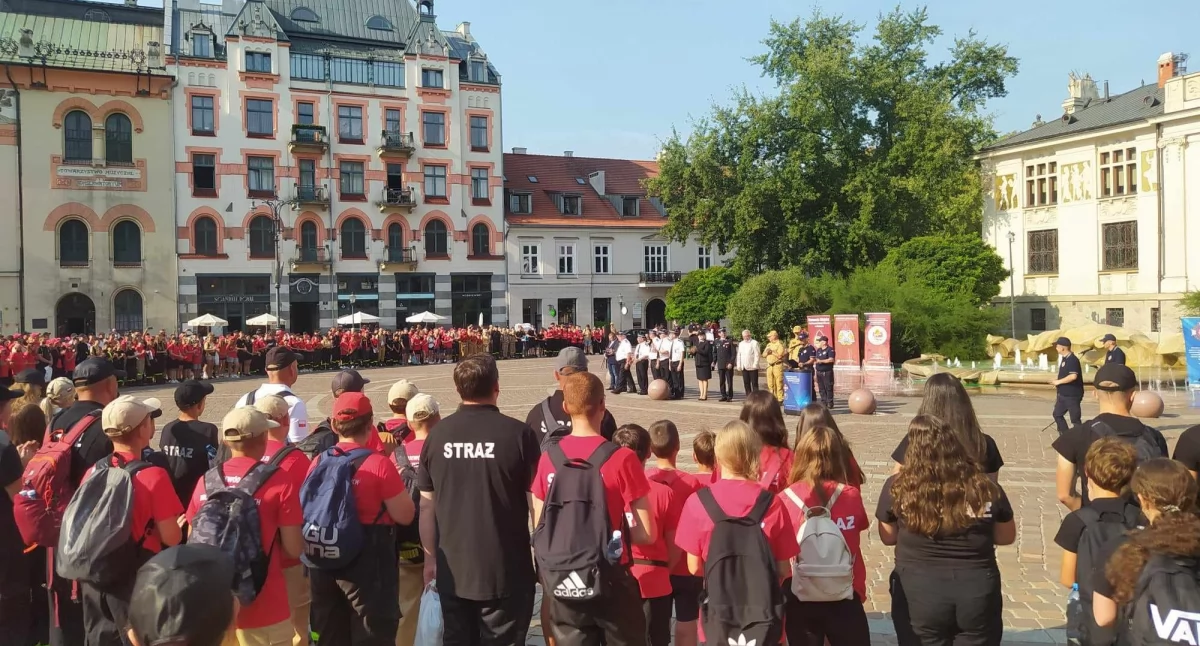 Młodzi strażacy z Kukowa na XII Zlocie Młodzieżowych Drużyn Pożarniczych Województwa Małopolskiego