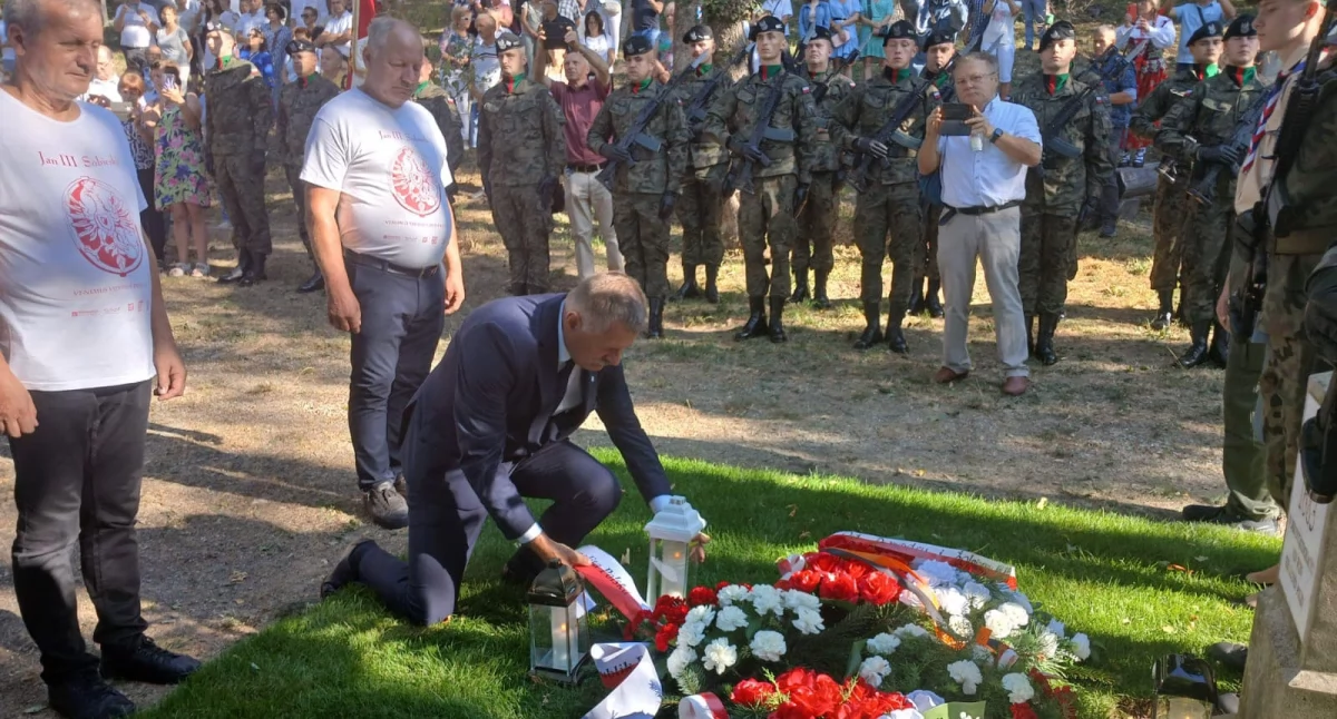 Delegacja z Jordanowa na obchodach 341. rocznicy Odsieczy Wiedeńskiej na Kahlenbergu