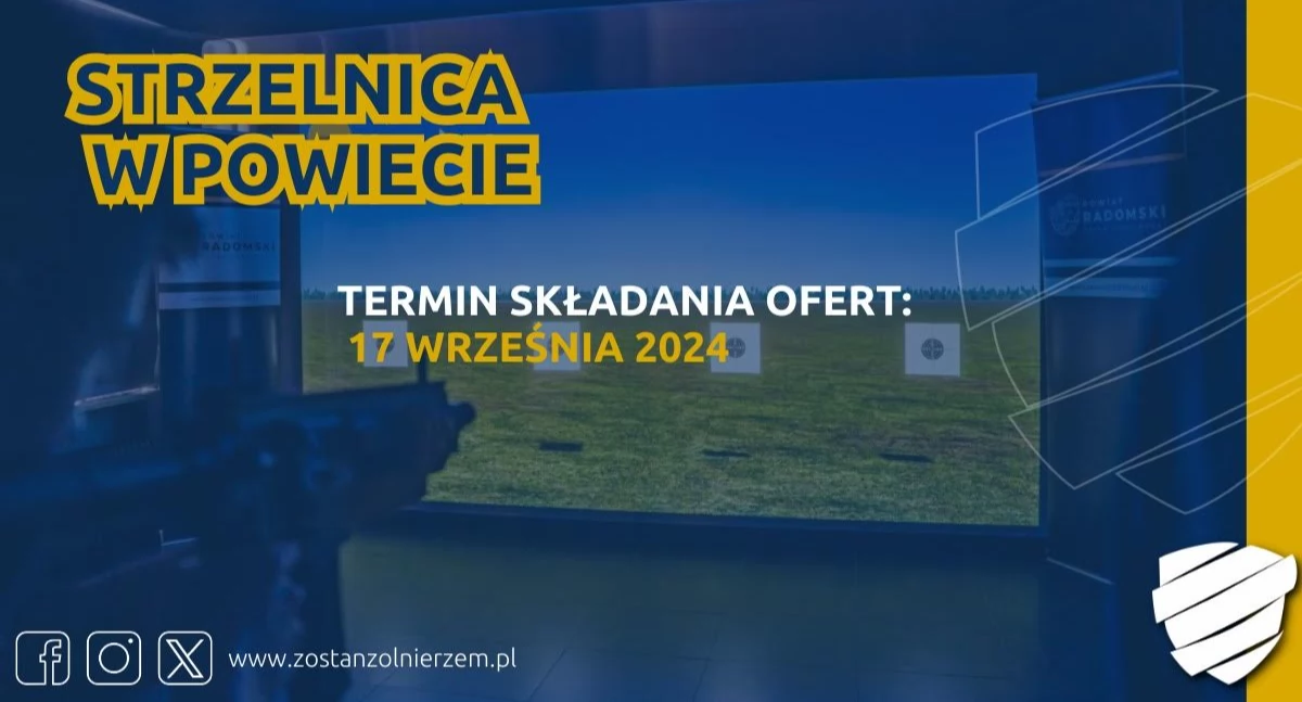  „Strzelnica w powiecie”. Do 17 września 2024 trwa nabór wniosków