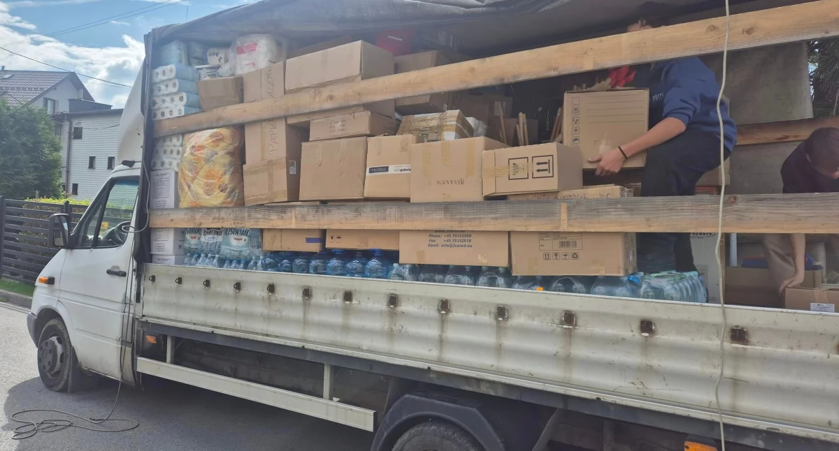 Pierwszy transport pomocy dla powodzian wyjechał z Jordanowa i gminy Jordanów 
