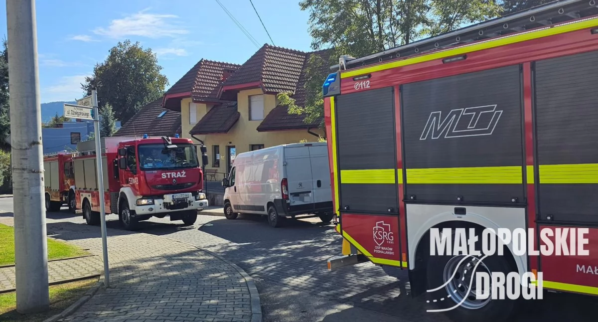 Maków Podhalański: Zderzenie rowerzysty z samochodem dostawczym (aktualizacja)