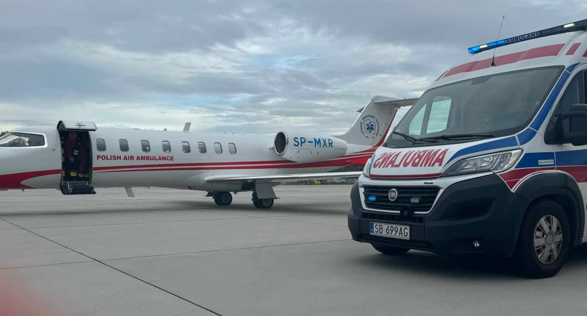 Policjanci eskortowali karetkę na lotnisko w Balicach!