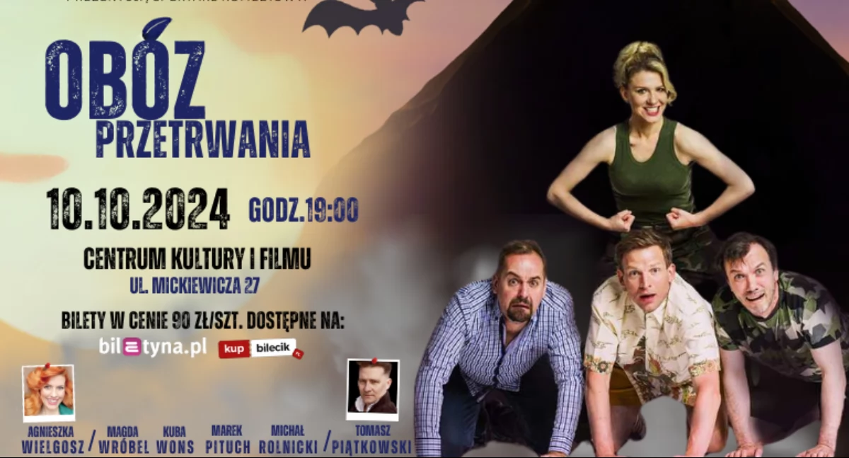 Przeżyj z nami „Obóz przetrwania”  nowy spektakl komediowy