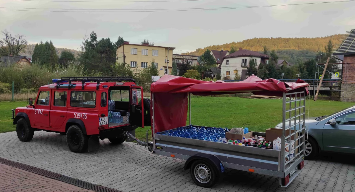 OSP Stryszawa dziękuje za pomoc dla powodzian z Gminy Paczków