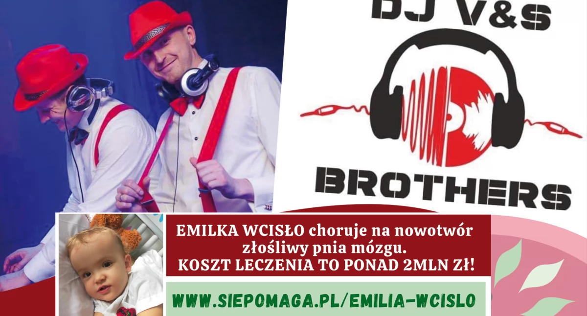 Zaproszenie na charytatywną zabawę dla Emilki Wcisło
