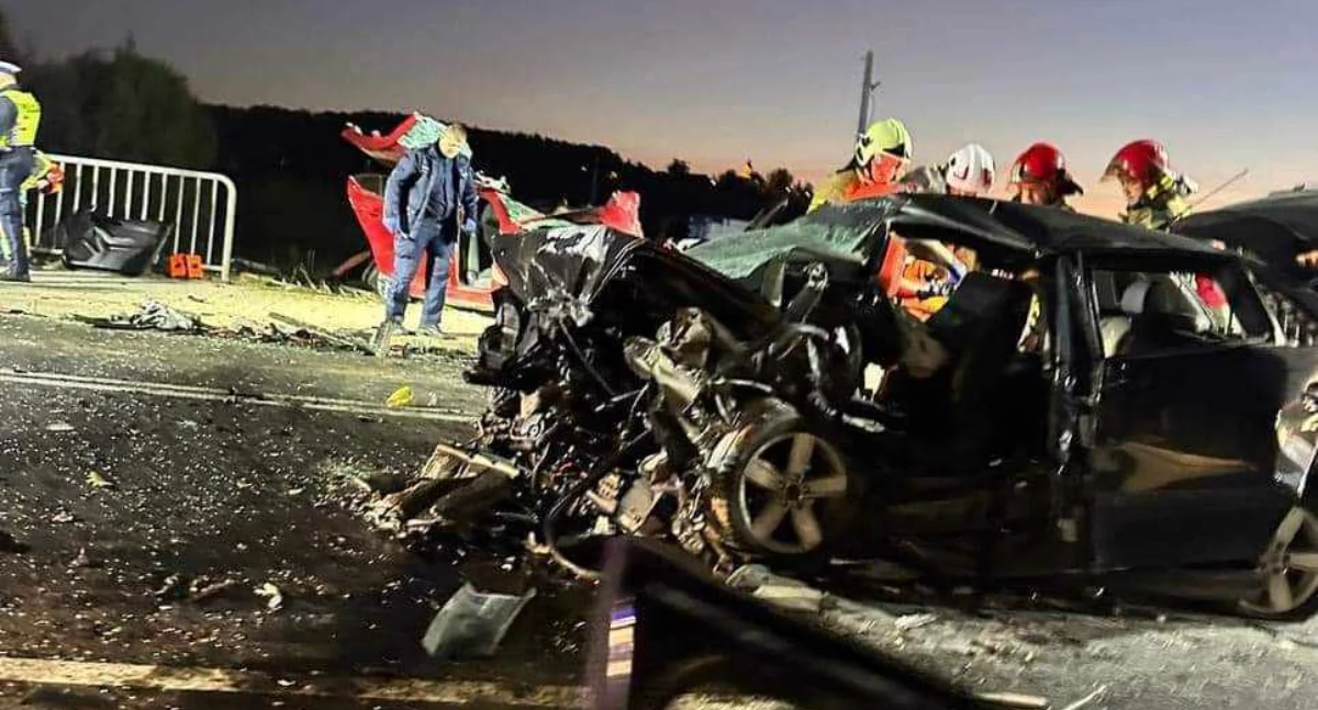 (AKTUALIZACJA) Tragiczny wypadek na DK 28 w Mucharzu: trzy ofiary śmiertelne