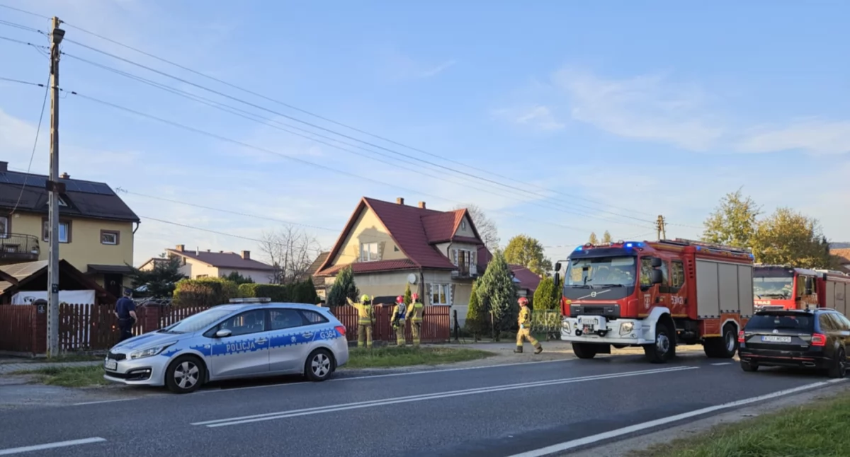 Interwencja służb ratunkowych w Białce