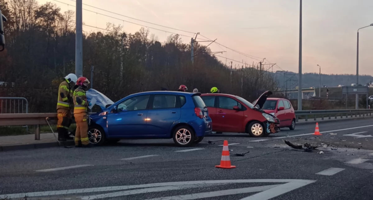 Po kolizji w Zembrzycach ogromne utrudnienia w ruchu (Aktualizacja) 