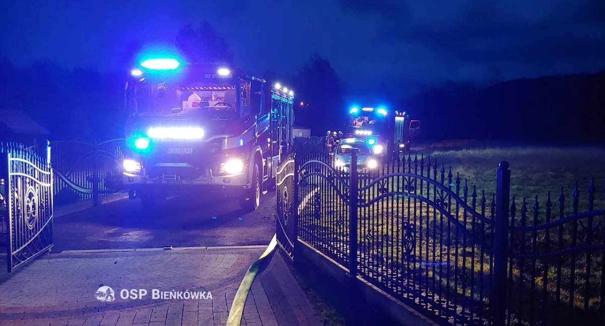 Pożar w Bieńkówce. Mogło dojść do tragedii 