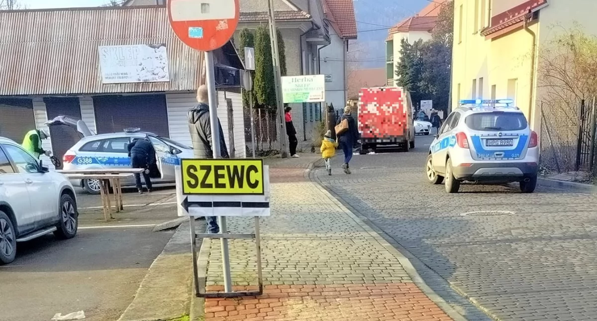 Potrącenie pieszej w Makowie Podhalańskim 