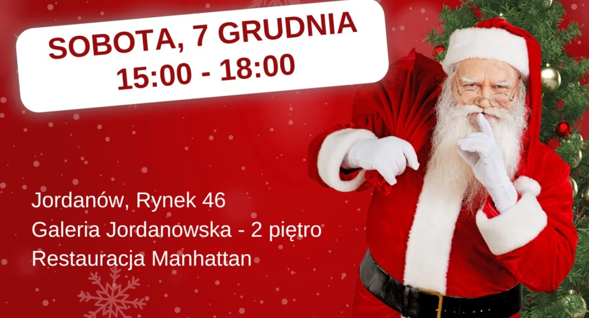 Nadchodzi magiczny czas! Święty Mikołaj odwiedza Galerię Jordanowską