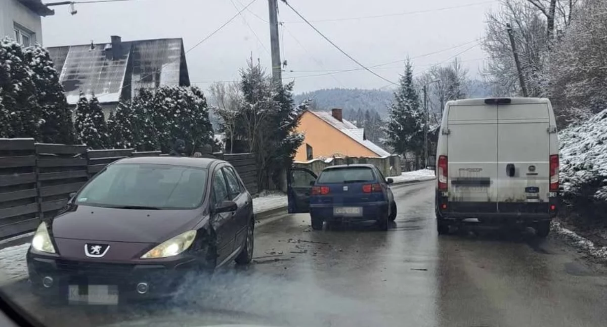 Kolizja w Jordanowie. Dowody rejestracyjne odebrane 